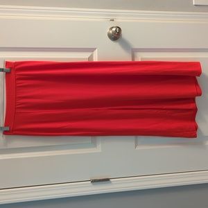 The Limited orange maxi skirt xxs petite